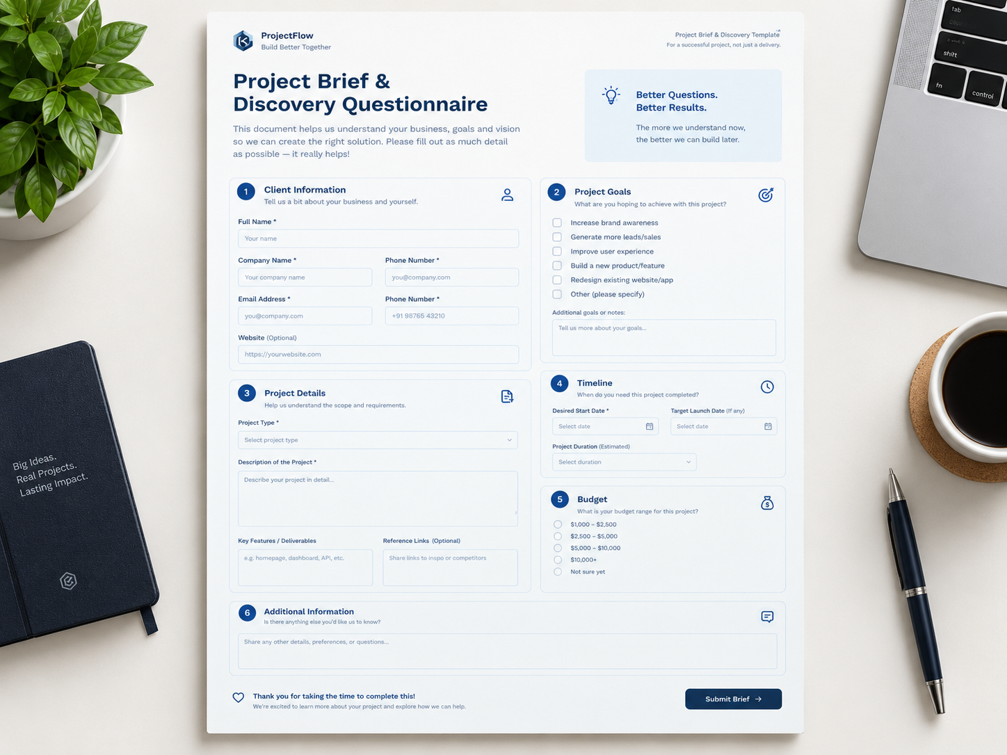 Project Brief & Discovery Form