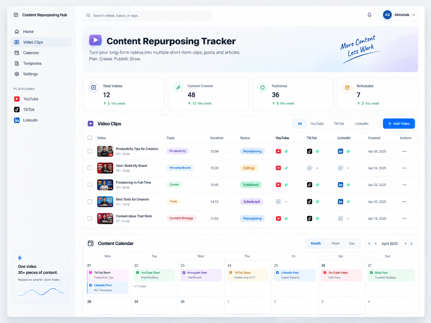 Notion Content Tracker